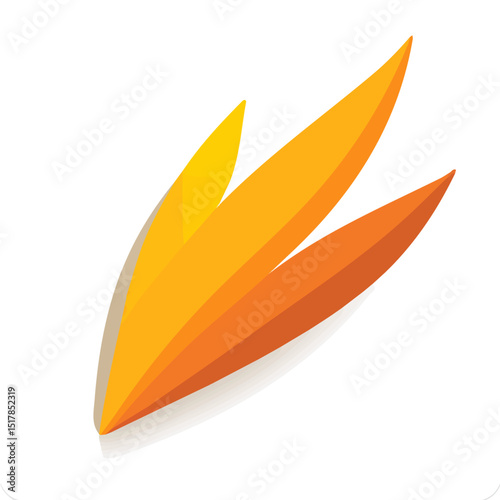 My Simple flat 2D icon carrot isolated on transparent background, vector, flat design, animation design, vector, flat design, animation design, simple flat 2D icon, minimalist design