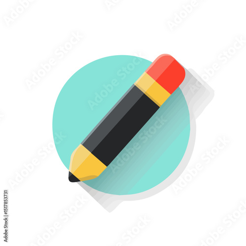 My Simple flat 2D icon eraser isolated on transparent background, vector, flat design, animation design, simple flat 2D icon, minimalist design, Eps Format