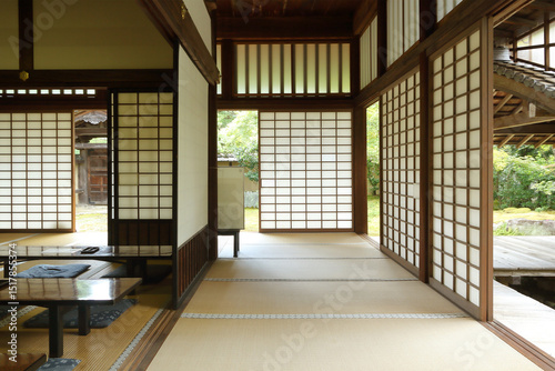 Traditional japanese interior in Kyoto