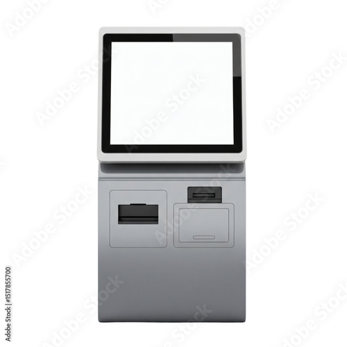 Obraz na plátně Touchscreen self-service payment kiosk