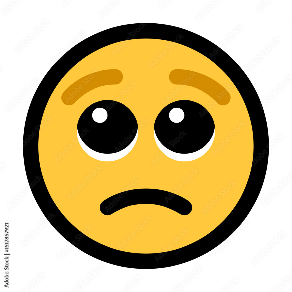 Fototapeta premium Sleepy Eyes Emoji