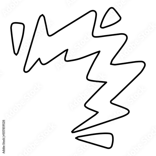 Handdrawn shock depicting a surprised