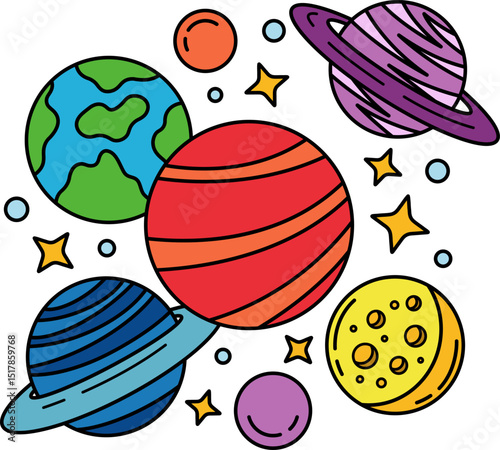 the planets in the solar system