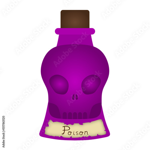poison bottle vector illustration