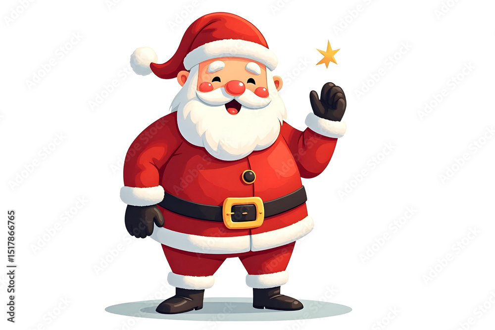 Charming Santa in a Red Suit
Charming Santa in a Red Suit