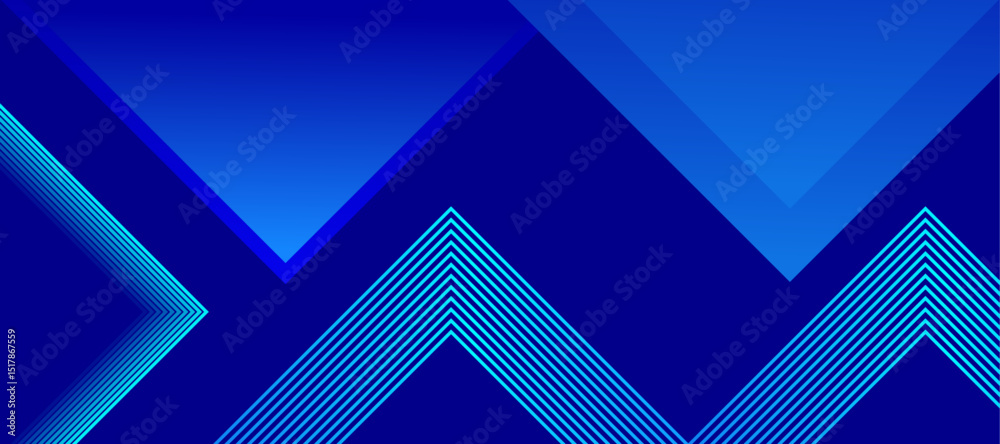 Obraz premium Abstract blue geometric shape background. Vector illustration.