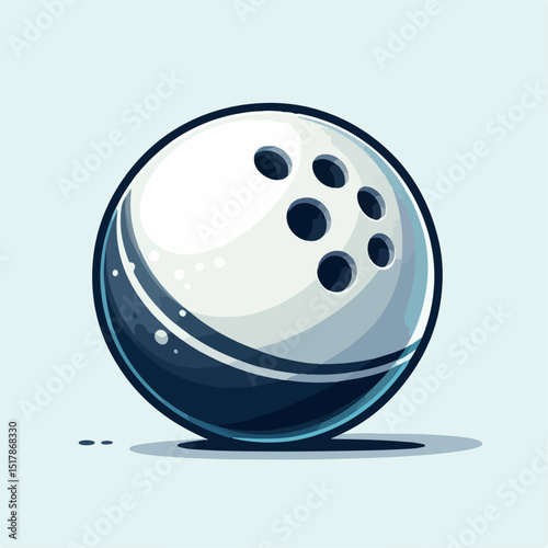bowling ball game illustration 