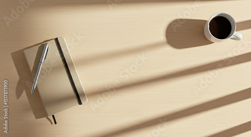 Morning Reflections: Notebook, Pen, and a Cup of Coffee