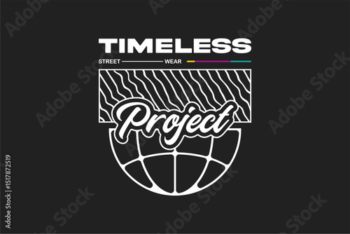 urban tshirt streetwear fashion design vector suitable for printing