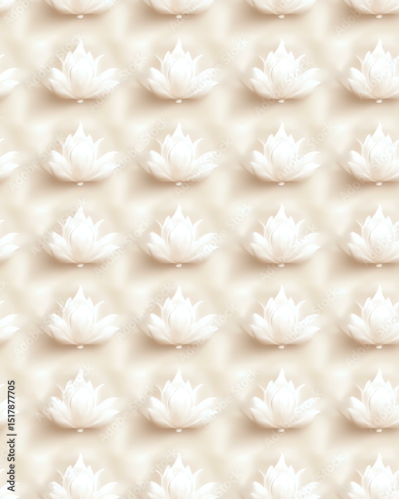 Seamless Pattern Elegant floral pattern with soft white blossoms. Seamless Pattern Elegant floral pattern with soft white blossoms.