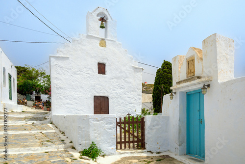 Wallpaper Mural Greek church in Chora village on the island of Amorgos. Cyclades, Greece Torontodigital.ca