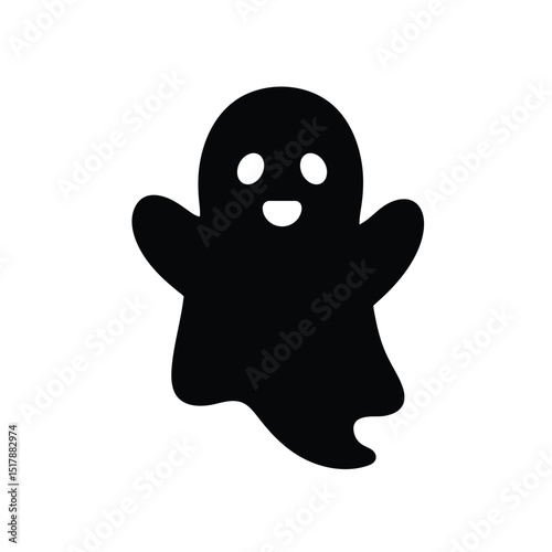 Happy halloween ghost cute spooky boo friendly