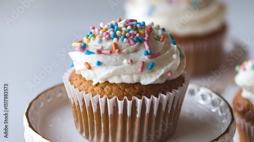 A cupcake with glossy piped frosting isolated cleanly on white – cupcake wallpaper – bakery wallpaper – cupcake image

 photo