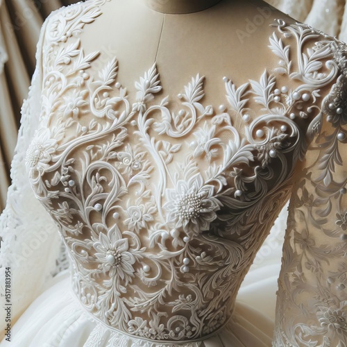 Bridal Brocade lace like patterns
