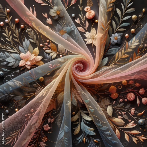Organza An Organza fabric blended with