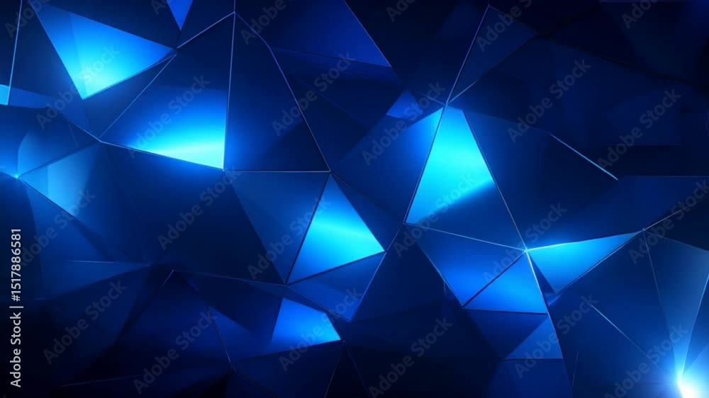 Abstract blue geometric technology background