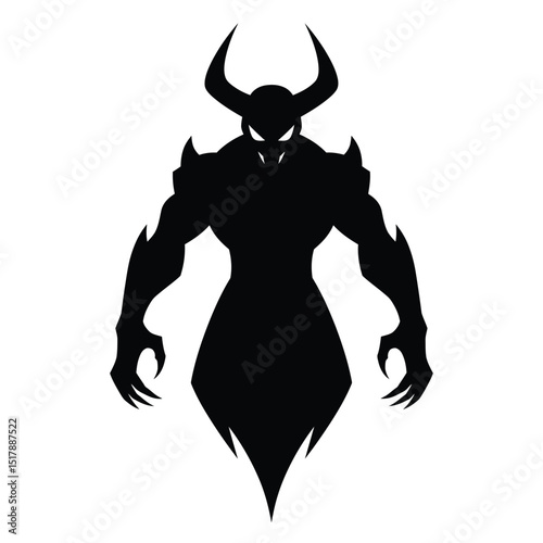 vector illustration of a bull