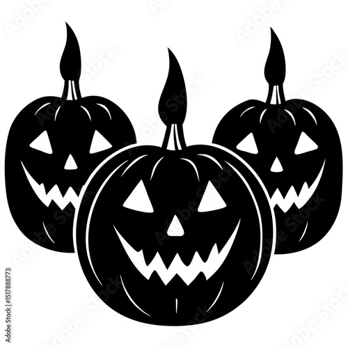 halloween pumpkin on white background