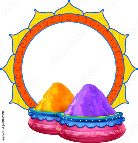 colorful splash for Happy Holi design for color festival of India celebration greetings for promotion and advertisement banner