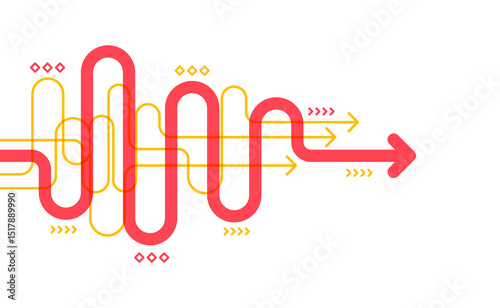 Abstract arrow direction. Business investment to success. financial data graph strategy. Technology background. High speed.