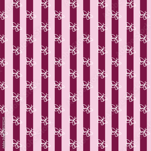 Butterfly seamless pattern design for fabric