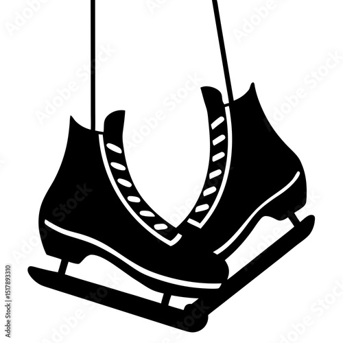 illustration of hockey skates