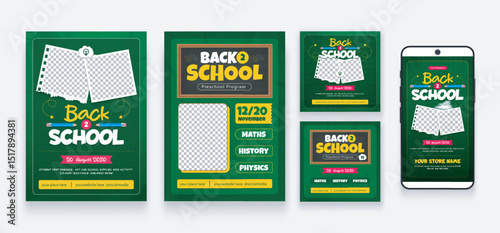 Back-to-School Social Media, Story, and Flyer Template Pack
