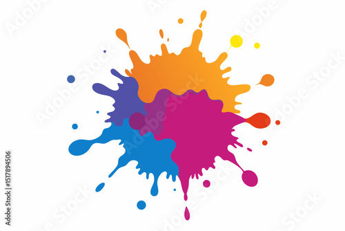 vector illustration of a colorful splash