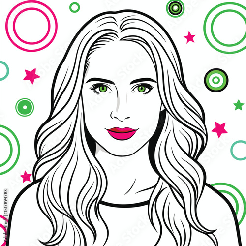 beautiful women abstract background