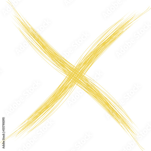 Yellow X Mark