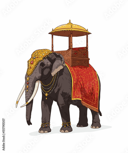 Decorative Royal Elephant Design
