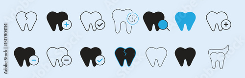 Dentistry symbol. Medical sign. Dental health. Tooth sign. Clean tooth. vector illustration EPS 10