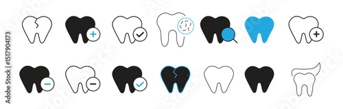 Dentistry symbol. Medical sign. Dental health. Tooth sign. Clean tooth. vector illustration EPS 10