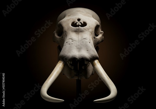 Elephant Skull: A Study in Bone and Light