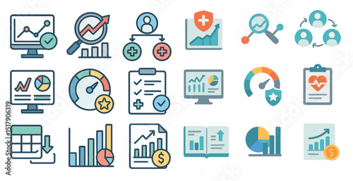 Analytics and performance metrics for business strategy and data analysis