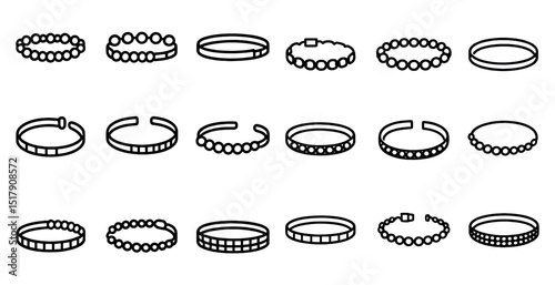 Minimalist bracelet collection for fashion and design projects