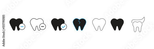 dental care concept showing a sparkling clean tooth for healthy gums and teeth