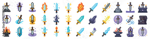 Mental health and mindfulness icons collection for wellness and self care designs