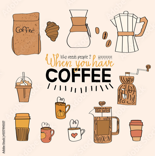 Coffee Graphic Elements Collection