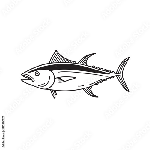 An illustration of tuna fish