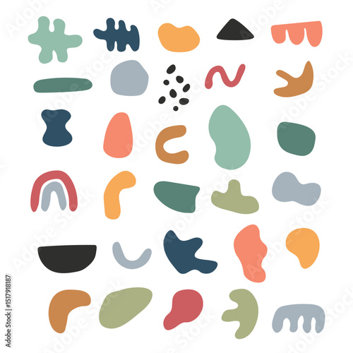 Collection of abstract vector shapes
