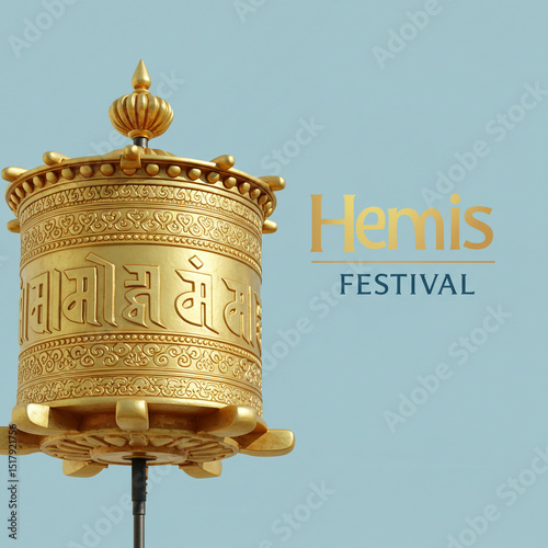 Golden Prayer Wheel at Hemi...