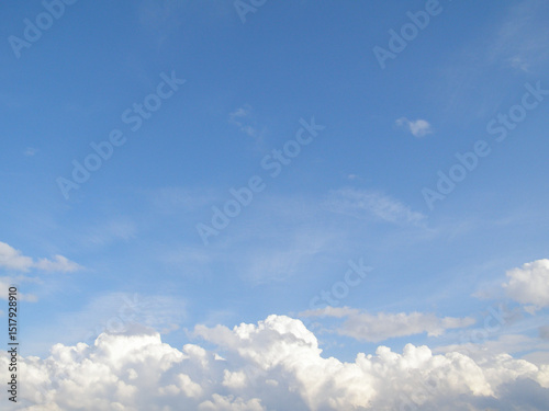 blue sky with clouds background