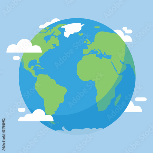 ILLUSTRATION OF CARING FOR THE EARTH AND THE ENVIRONMENT