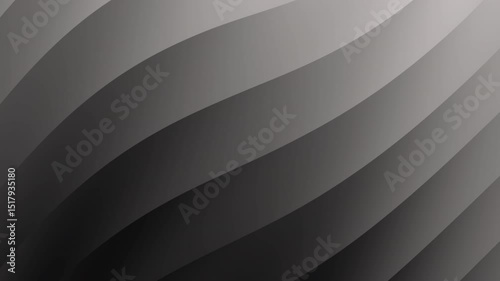 Curved abstract black and gray layers create a smooth, gradient pattern with a modern, minimalistic feel, Abstract texture Gradient motion Background animation.