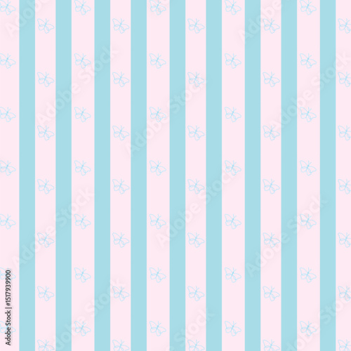 Butterfly seamless pattern design for fabric