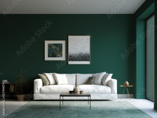 Contemporary living room wi...