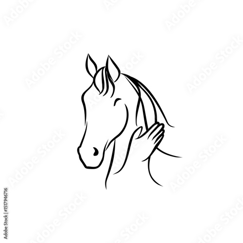 Horse and Hand A bond of care and friendship