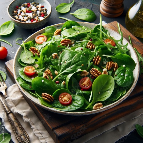 Spinach balances sweetness and pepperiness