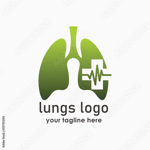 lung health logo design vector illustration,  Lung Care Logo Designs, Lungs Health logo designs concept